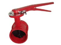 D81X手柄沟槽蝶阀