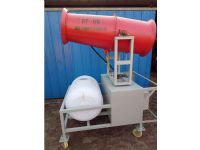 除尘雾炮机液滴雾化实验效果